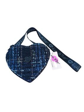 Betsey Johnson Heart-Shaped Crossbody Bag